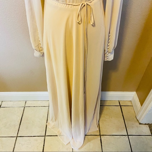Lulus My Whole Heart Cream Long Sleeve Wrap Maxi Dress - Picture 11 of 15